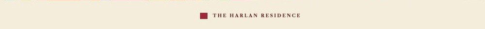 Key line reading The Harlan Residence beside a crimson chip